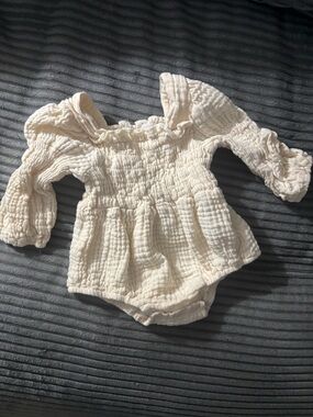 Cream Baby Onesie